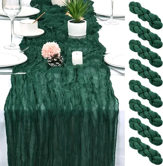 8 Pack Emerald Green Cheesecloth… — Photo 1