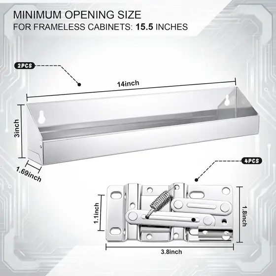 2 Set 14 Inch Stainless… — Photo 2