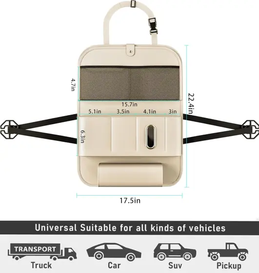 GMQ Backseat Car Organizer with… — Photo 2