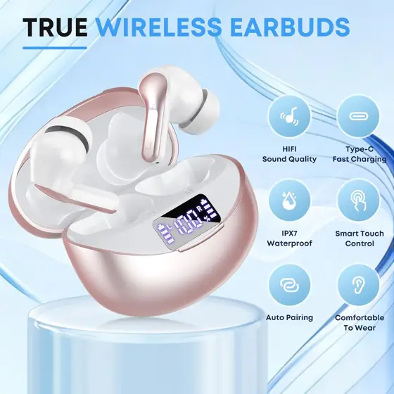 Wireless Earbuds Bluetooth 5.4 HiFi,… — Photo 2