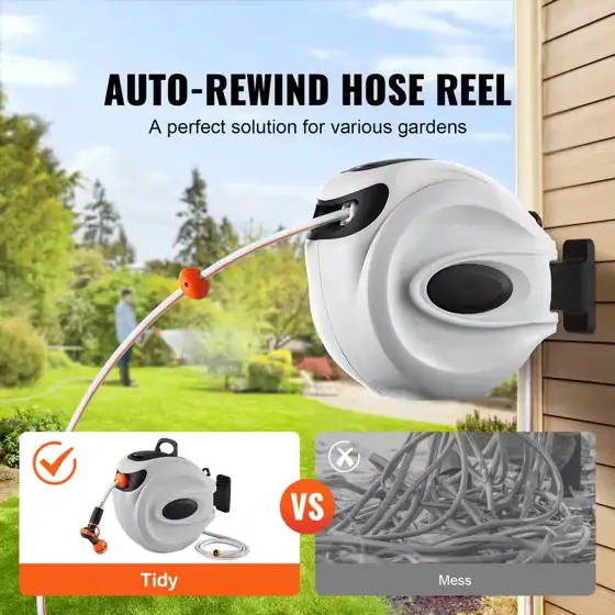 Retractable Hose Reel with 5/8… — Photo 2