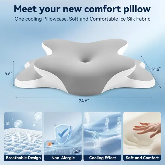 Sleep Apnea Pillow for Neck… — Photo 2