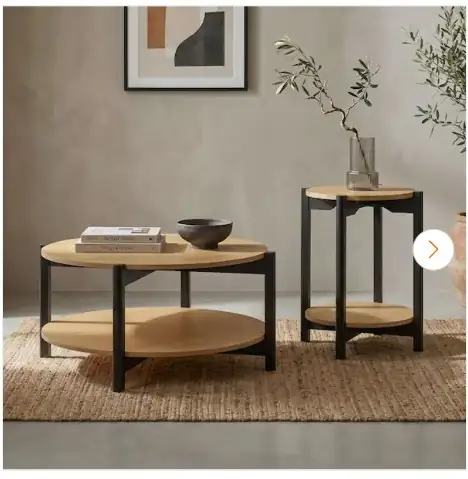 Elix 2-Piece 34.4 in. Oak… — Photo 1