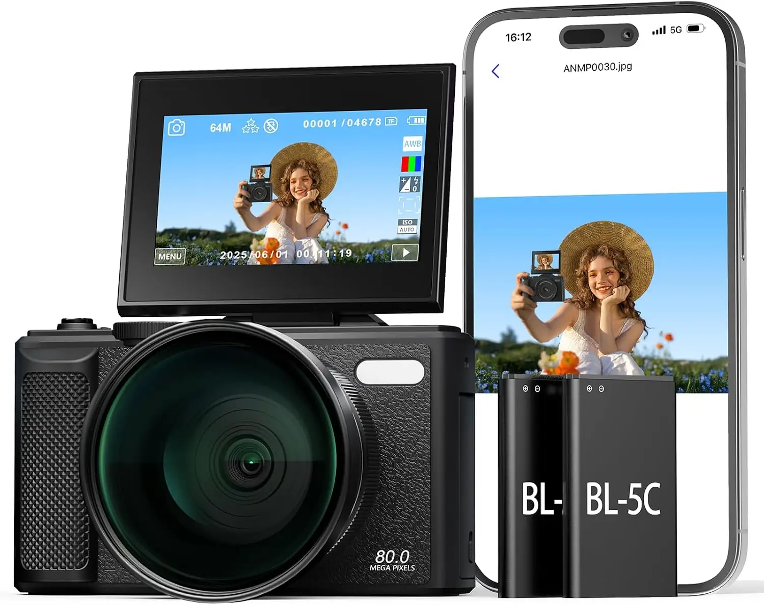 5K 80MP Wi-Fi Digital Camera… — Photo 1