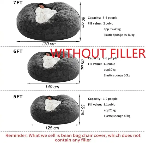 HDMLDP Bean Bag Chair for… — Photo 2