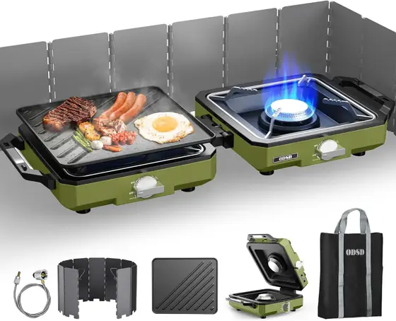 ODSD 2-Burner Camping Stove with… — Photo 1