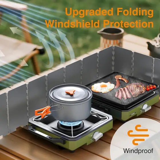 ODSD 2-Burner Camping Stove with… — Photo 2