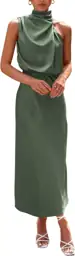 PRETTYGARDEN Women's Summer Satin Maxi… — Photo 1