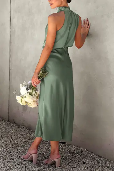 PRETTYGARDEN Women's Summer Satin Maxi… — Photo 2