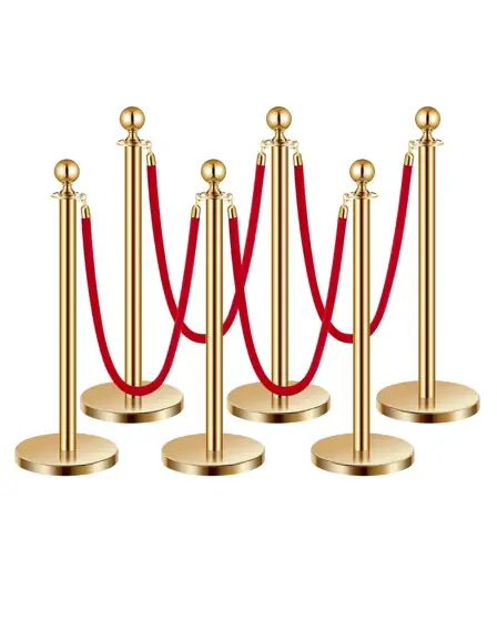 VEVOR Stanchions with Velvet Ropes… — Photo 1