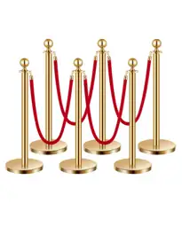 VEVOR Stanchions with Velvet Ropes… — Photo 1