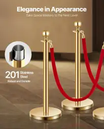 VEVOR Stanchions with Velvet Ropes… — Photo 2