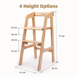 Wooden High Chair for Toddlers,… — Photo 2