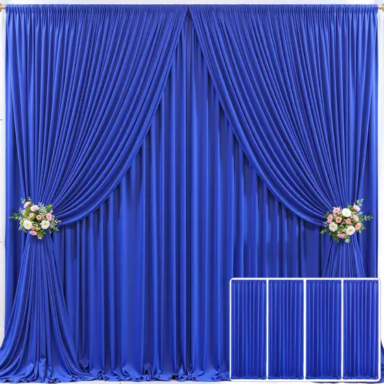 4 Panels Royal Blue Backdrop… — Photo 1