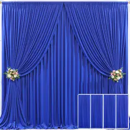 4 Panels Royal Blue Backdrop… — Photo 1