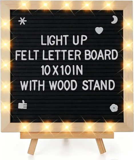 10" 10" Felt Letter Board… — Photo 1