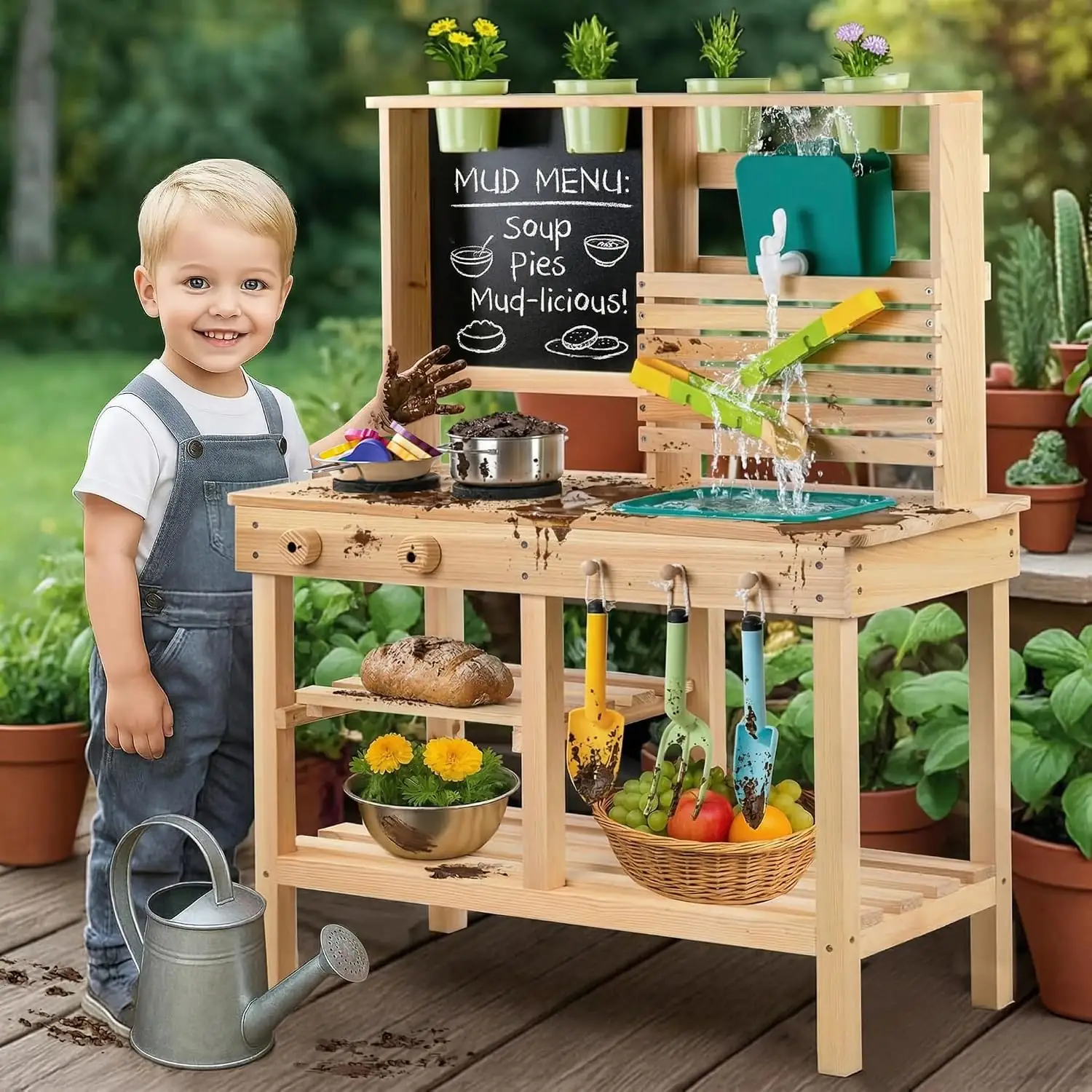 Mud Kitchen for Kids Outdoor,… — Photo 1