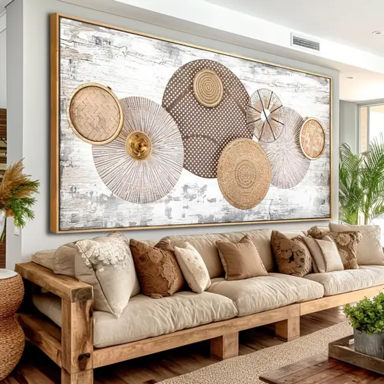 Floral Rustic Wall Decor: Yellow… — Photo 1
