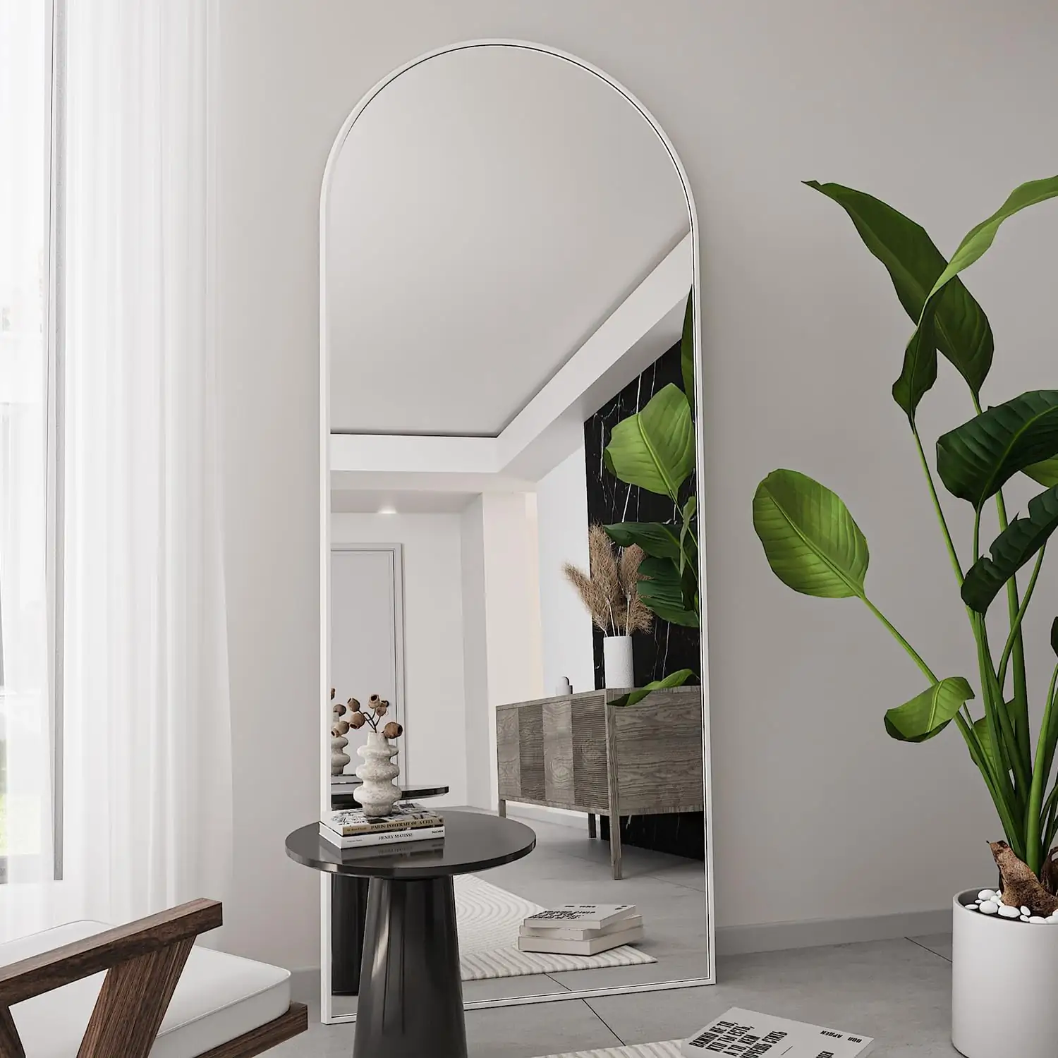65'x22' Arched Full-Length Mirror with… — Photo 1