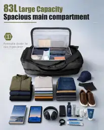 Smasrob 83L Rolling Duffle Bag… — Photo 2
