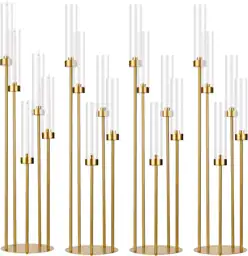 4Pcs 5 Arm Gold Candelabra… — Photo 1