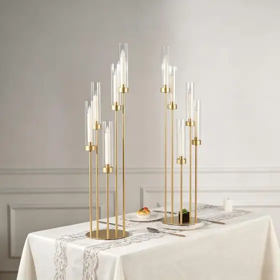 4Pcs 5 Arm Gold Candelabra… — Photo 2