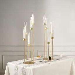 4Pcs 5 Arm Gold Candelabra… — Photo 2