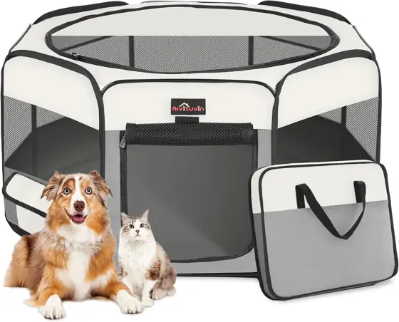 Aivituvin Foldable Dog Playpen with… — Photo 1