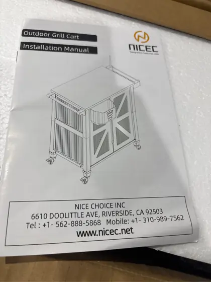 Outdoor Kitchen Grill Cart with… — Photo 3