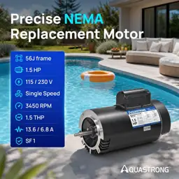 Aquastrong Pool Pump Motor, 56J… — Photo 2