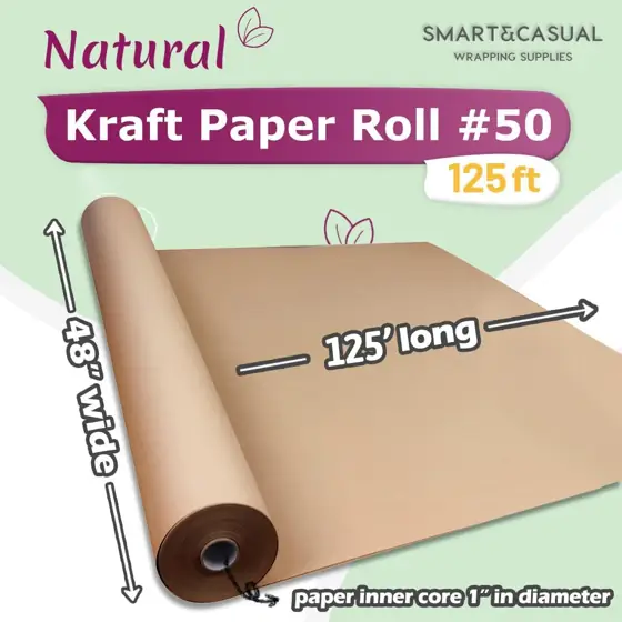 SMART&CASUAL 48" x 125' Brown… — Photo 2