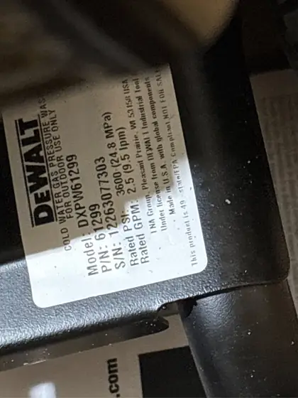 DEWALT 3600 PSI 2.5 GPM… — Photo 7