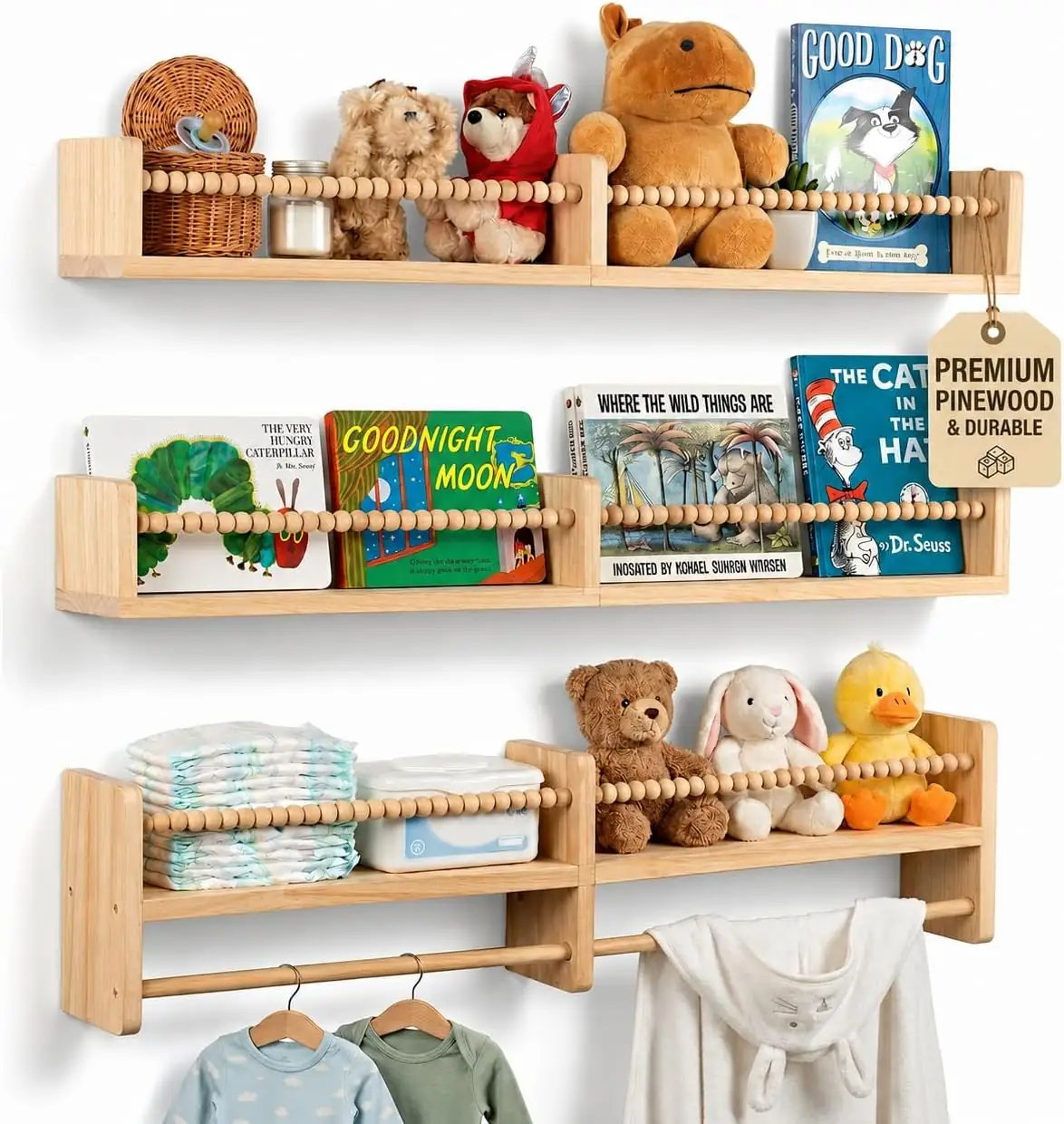 Nursery Wall Shelves Set of… — Photo 1