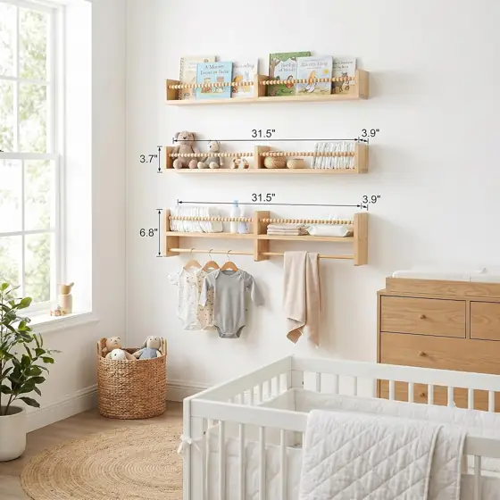 Nursery Wall Shelves Set of… — Photo 2