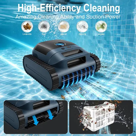 Cordless Robotic Pool Vacuum Cleaner,… — Photo 2