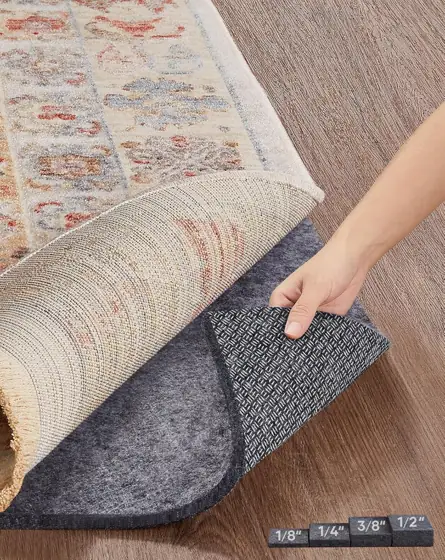 Veken Non-Slip Cushioned Rug Pad,… — Photo 1