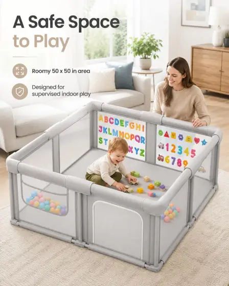Foldable Baby Playpen 50 x… — Photo 2