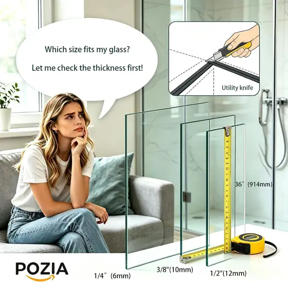 POZIA Shower Door Bottom Seal… — Photo 2