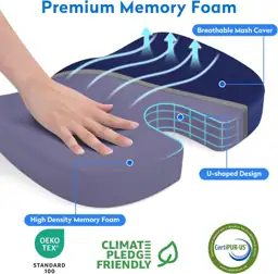 CushZone Memory Foam Seat Cushion… — Photo 2