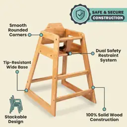 LA Baby Wooden High Chair… — Photo 2