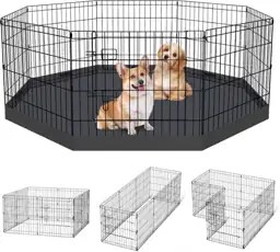 PEEKABOO Foldable Rustproof Dog Playpen… — Photo 1
