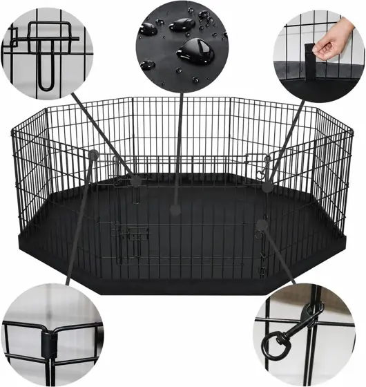PEEKABOO Foldable Rustproof Dog Playpen… — Photo 2