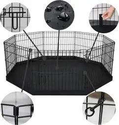 PEEKABOO Foldable Rustproof Dog Playpen… — Photo 2