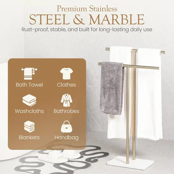 Free Standing Towel Rack -… — Photo 2