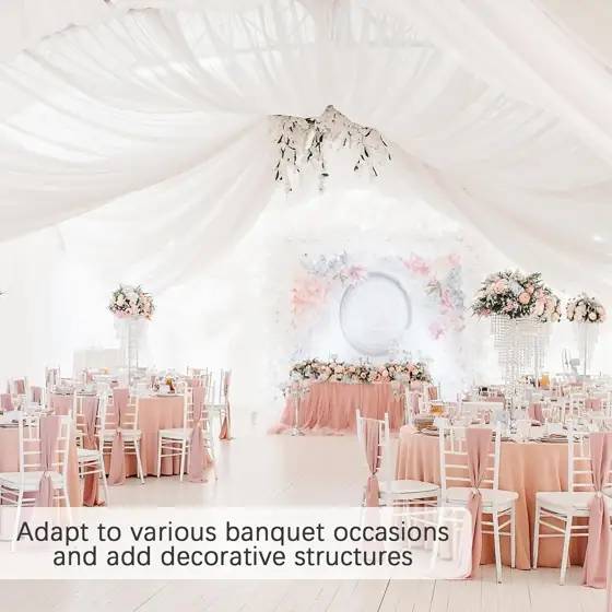 24 Inch Silver Ceiling Drapes… — Photo 2