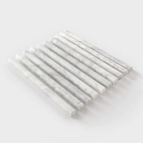 Honed Carrara White Marble Wall… — Photo 2