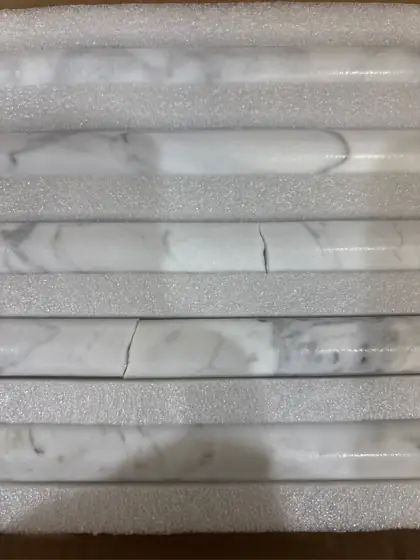 Honed Carrara White Marble Wall… — Photo 4