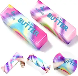 2 Pcs Rainbow Butter Squishy… — Photo 1