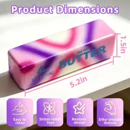 2 Pcs Rainbow Butter Squishy… — Photo 2