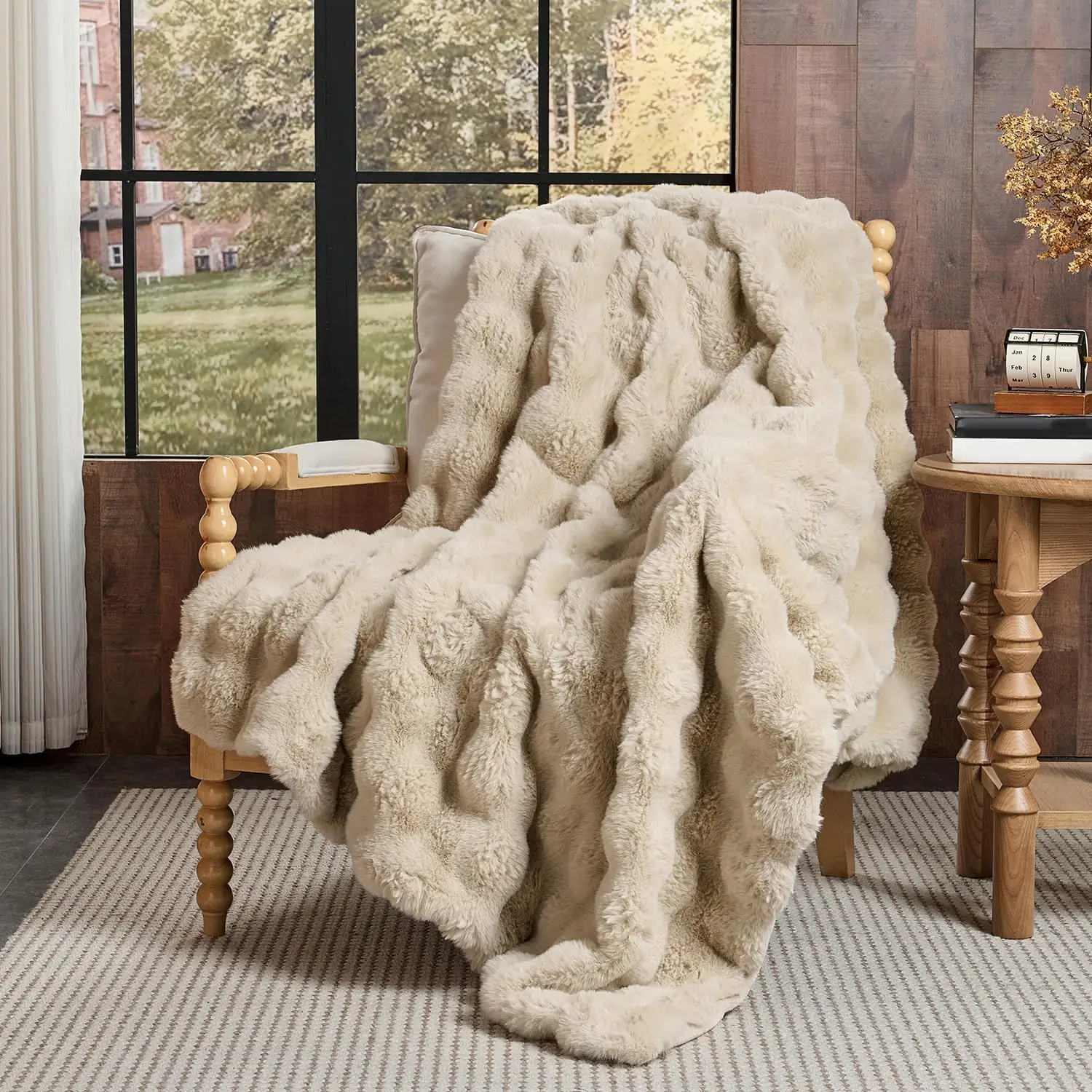 Lotus Karen Faux Fur Throw… — Photo 1